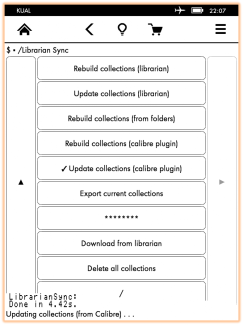 Mise à jour des Collections avec LibrarianSync