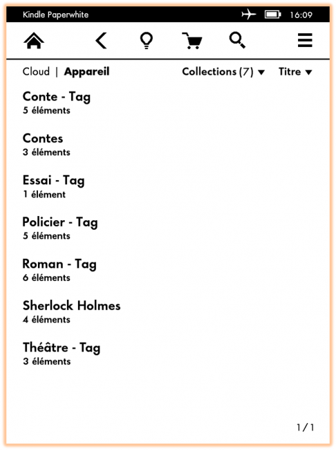 Collections sur la Kindle